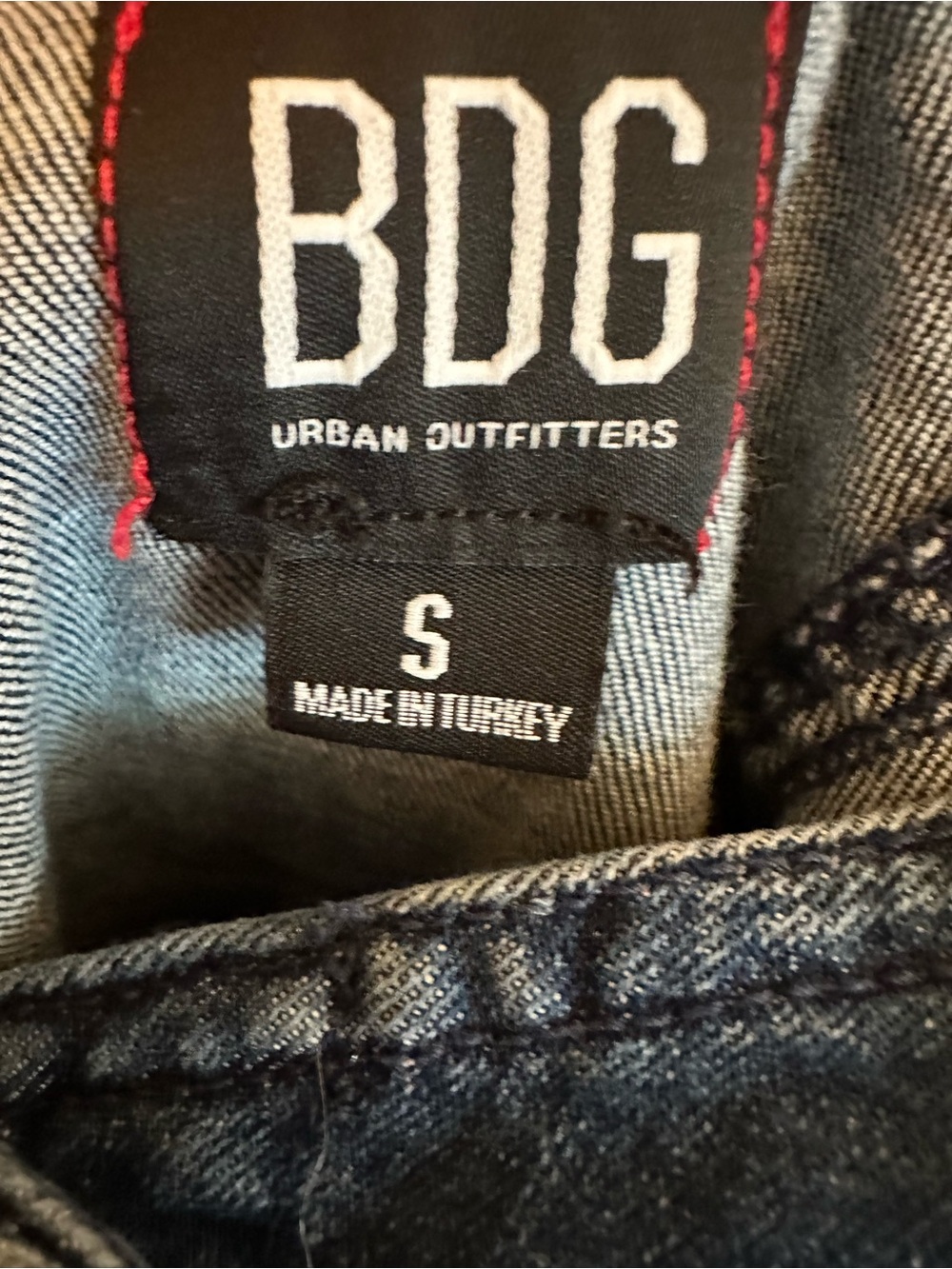 BDG Dark Blue Denim Button-Front Mini Dress - Picture 4 of 4
